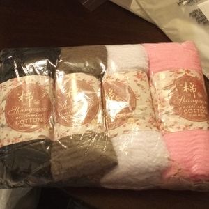 Premium Viscose Maxi Crinkle Scarf Hijab Scarfs Set of 4 Assorted Colors